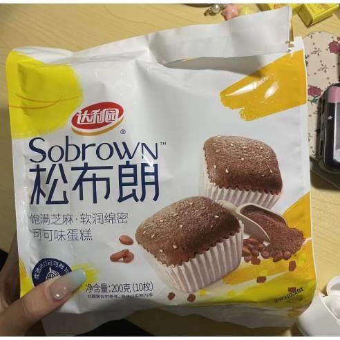 达利园新品松布朗蛋糕营养早餐学生面包宿舍晚上解饿小零食整箱