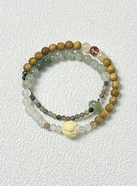 ins听风百搭串珠莲花简约手链