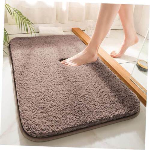 Bathroom Super Thick Fluff Fiber Bath Mat Shower Room Rugs M