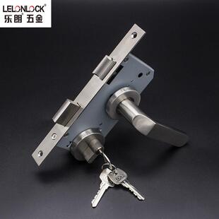 厂家卧室房门通道分体锁 木门把手锁具配件 304不锈钢执手锁