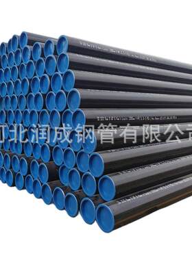 出口API5LX70PSL2焊接钢管内外环氧涂层坡口盖管帽
