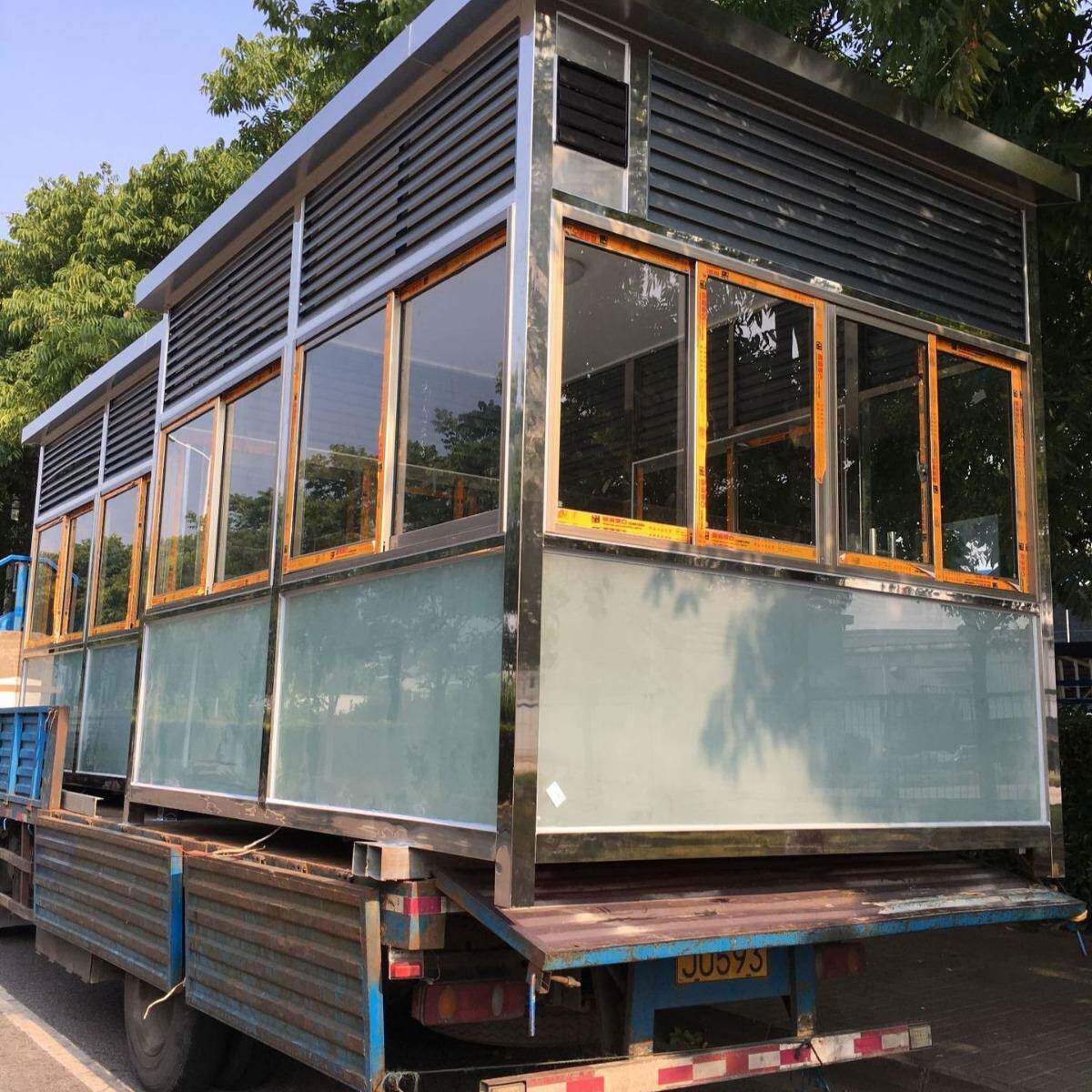 厂家吸烟亭 厂区吸烟亭吸烟室吸烟亭 移动岗亭