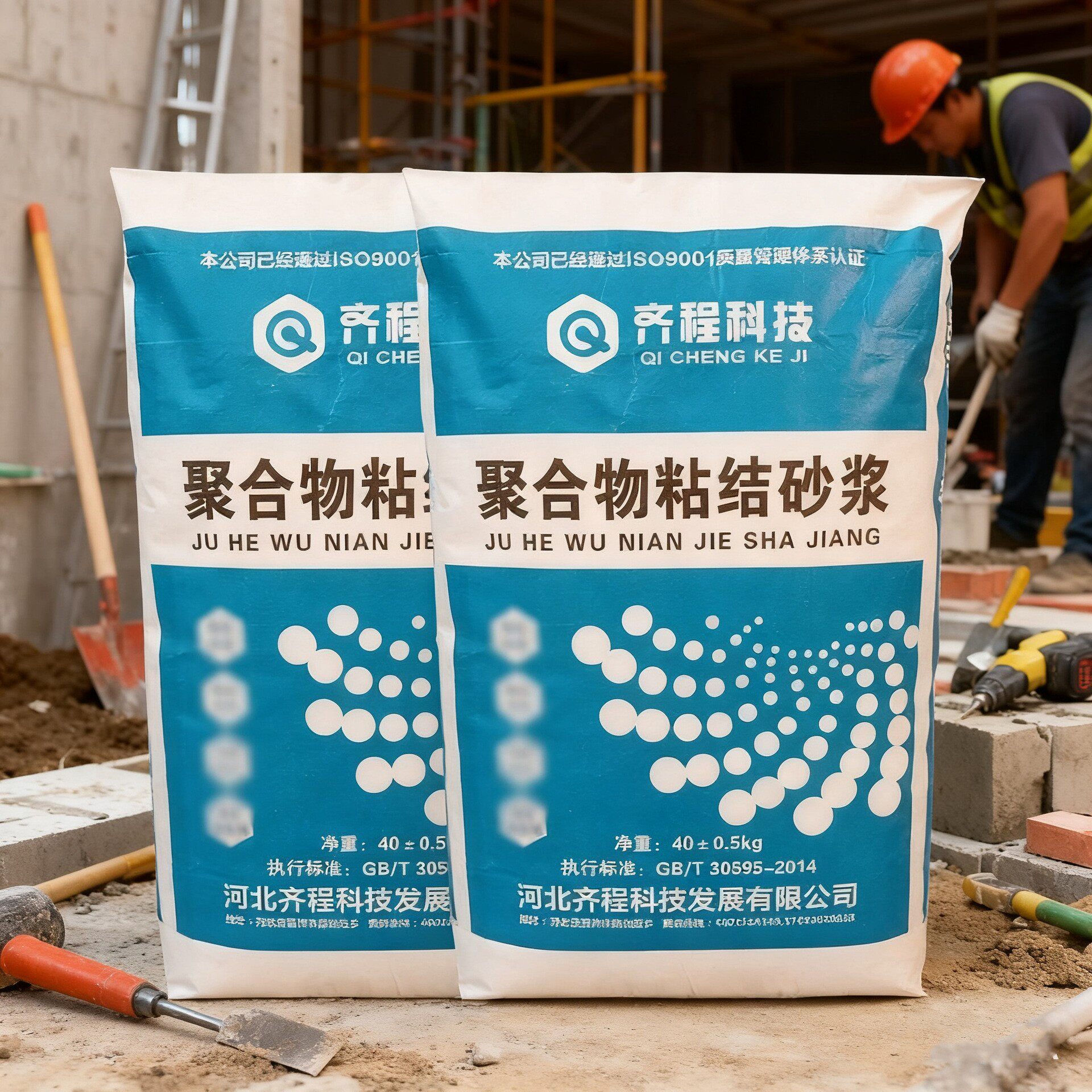 聚合物粘结砂浆屋顶路面修补水泥外墙抗裂保温板防裂混凝土砂浆