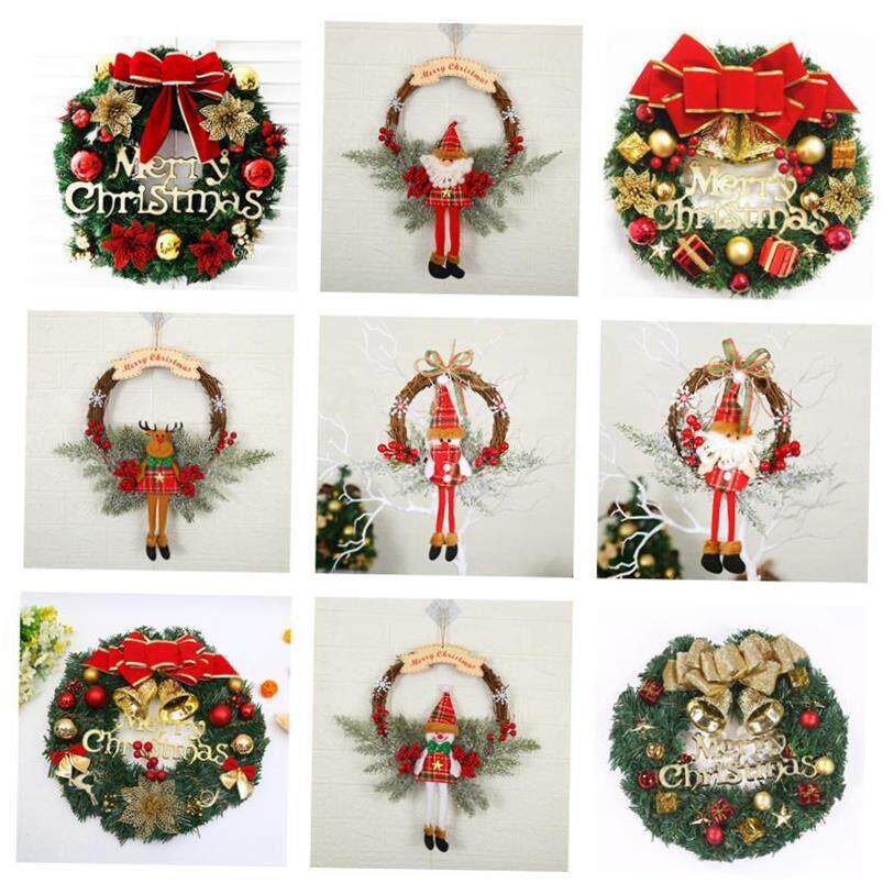 Christmas Wreath Wreath Window display door hanging TengTiao