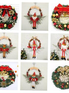 Christmas Wreath Wreath Window display door hanging TengTiao