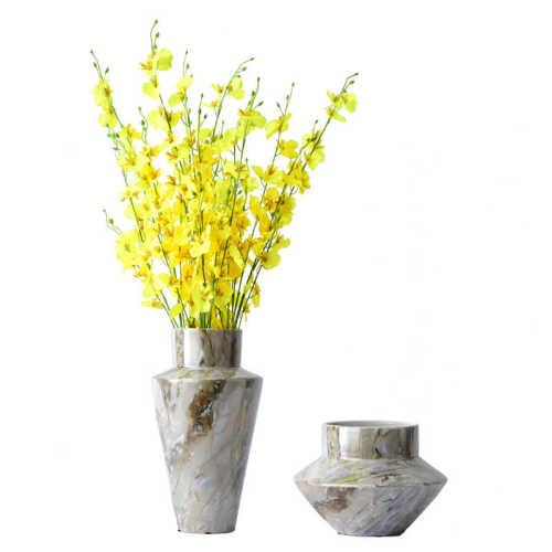 新中式陶瓷家居装饰品摆件售楼部客厅书房玄关茶几玄关简约插花瓶