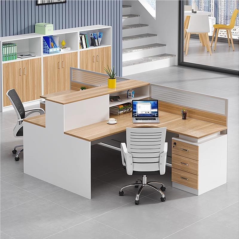 职员办公桌简约办现六人代位屏风隔断家员工公桌椅组合四人位具