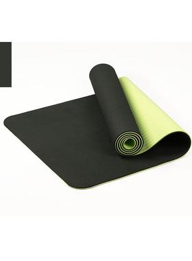 正品ttype瑜双色伽垫6毫米加垫长健身伽环保无臭防滑型瑜垫仰卧起