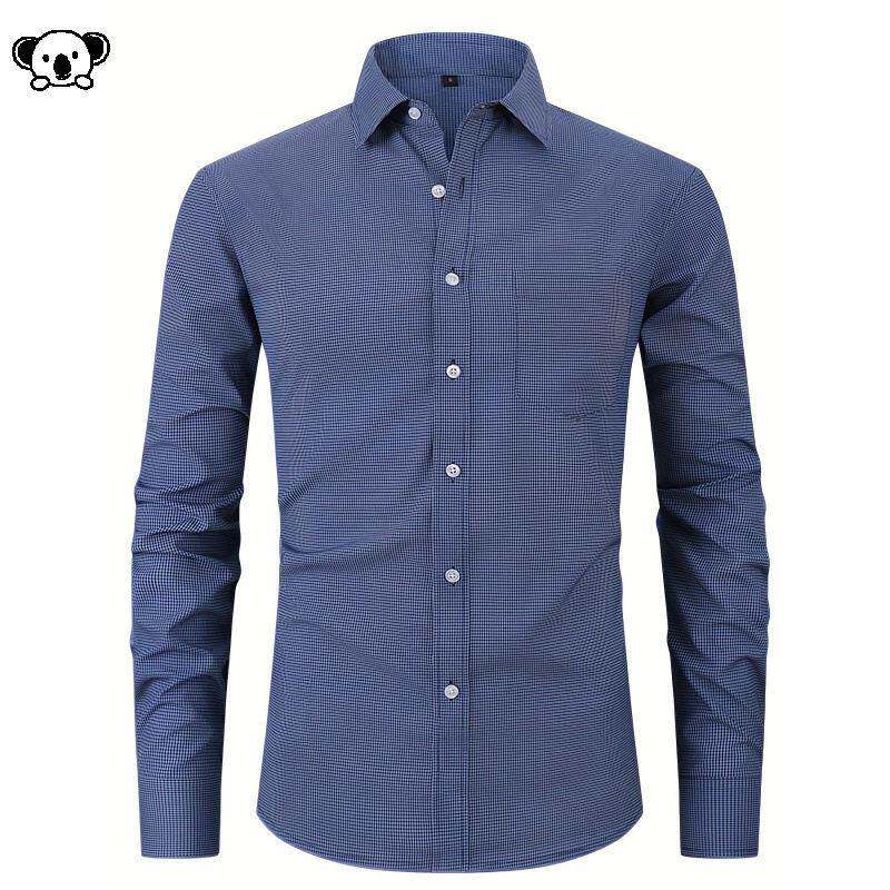 V 49349 Men Business Shirt Geometric Print几何印花衬衫