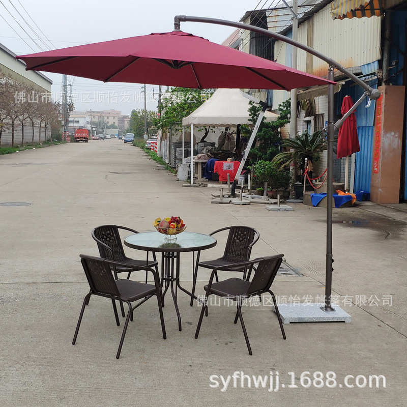 户外香蕉伞侧立伞室外大帐篷沙滩庭院花园广告展销活动遮阳伞