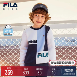 FILA KIDS斐乐童装男小童卫衣2024春季儿童网球运动套头上衣