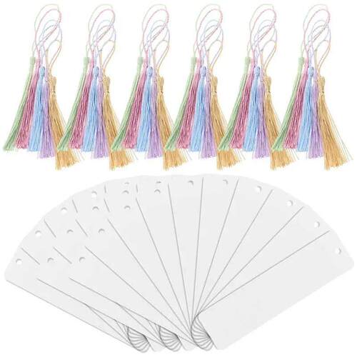 30 Sets Blank Clear Acrylic Bookmarks Rectangle Craft