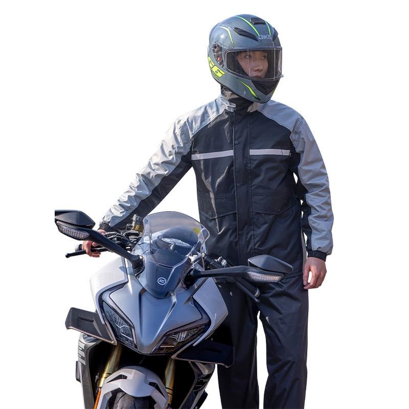 分体雨衣雨裤套装时尚防暴雨骑行防雨服男专用摩托车机车雨衣批发