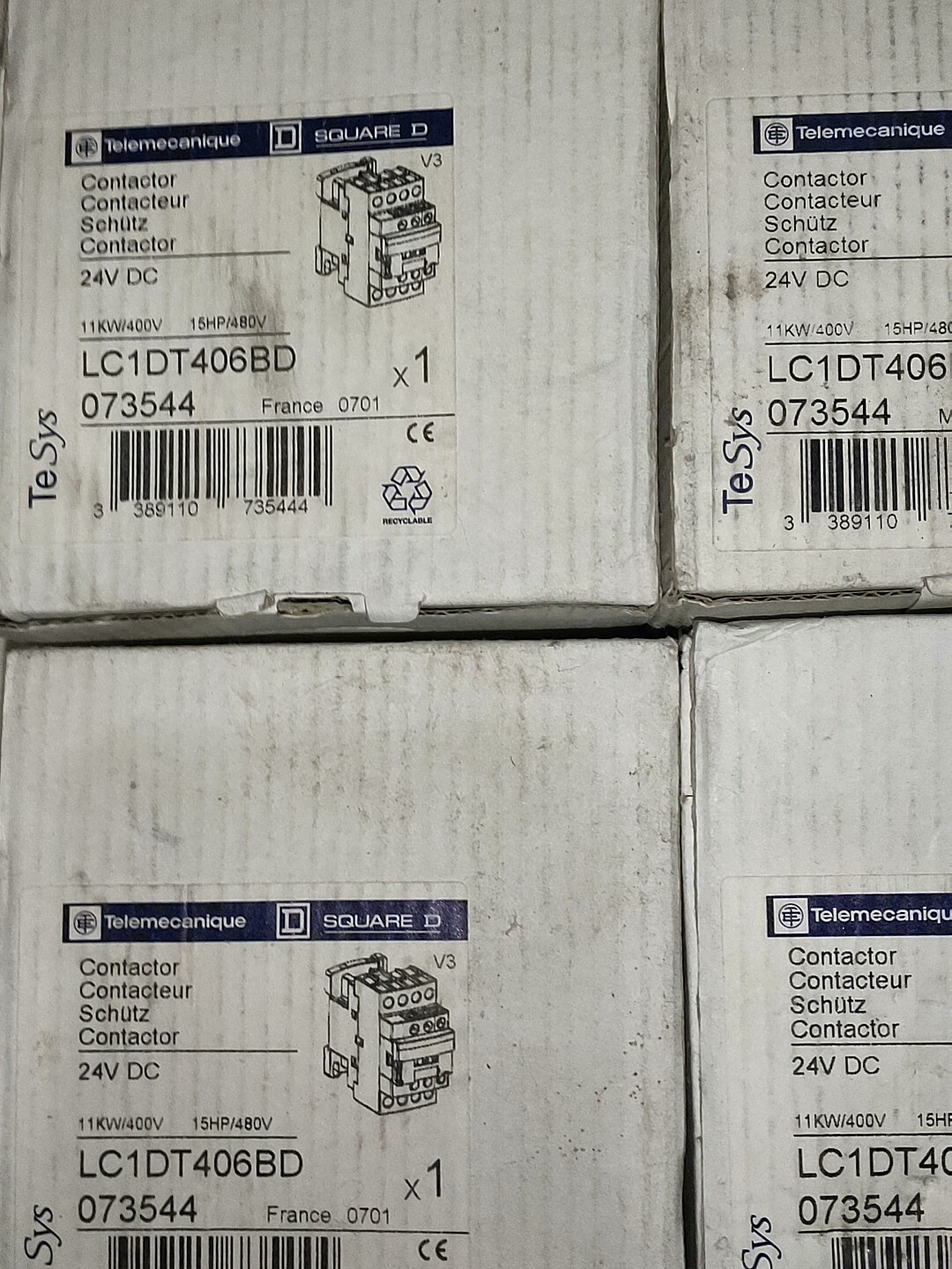 施耐德接触器 LC1DT406BD 24VDC  数量3只，