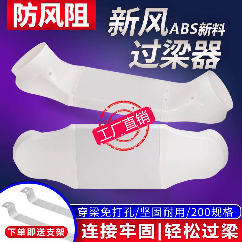 圣为新风过梁器管道过梁器扁管过梁免打孔通风新风过梁器扁管110