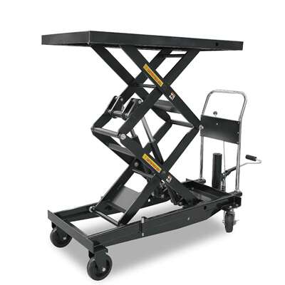 通润BIGRED手动液压升降平台升降机移动式手推车平板车1000kg