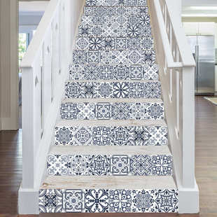 装饰移除复古粘改造贴楼梯楼梯台阶贴可图案自壁画翻新墙踏步