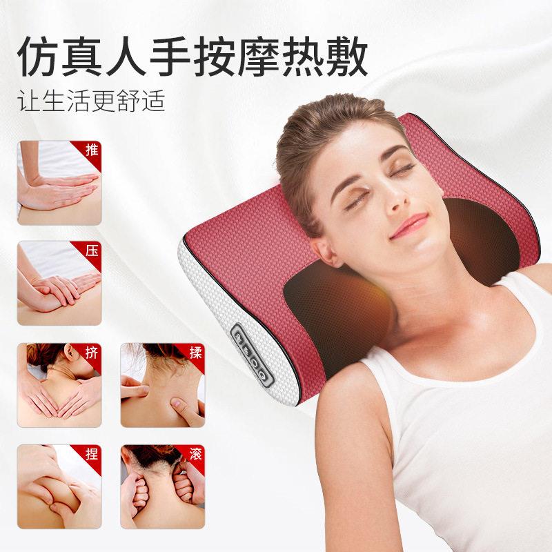 颈椎按摩器颈部腰部背部多功能脖子靠垫家用全身电动肩部揉捏枕头
