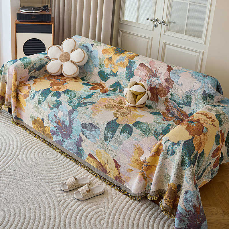 复古美式沙发盖布防滑四季通用轻奢高级感2025新款沙发套罩巾全盖,居家布艺,沙发套,淘宝优惠券,粉丝福利购,淘宝优惠卷