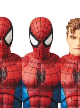 CT厂mafex075经典漫画蜘蛛侠金属色彼得帕克漫威可动手办模型玩具