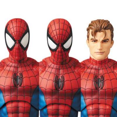 CT厂mafex075经典漫画蜘蛛侠金属色彼得帕克漫威可动手办模型玩具