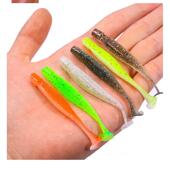 鱼饵仿生螺纹T尾6cm 1.4g螺旋T尾软饵软虫加盐加腥路亚假饵批发