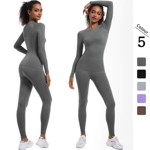 Tight high waisted ski suit shapewear set, sports running