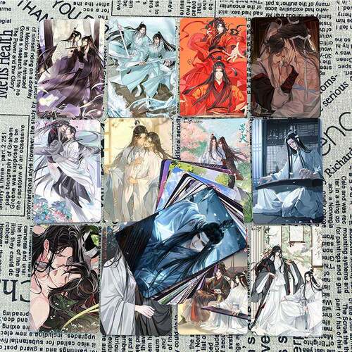 高清55张魔道祖师小卡周边三寸卡片LOMO卡拍立得收纳卡册卡膜