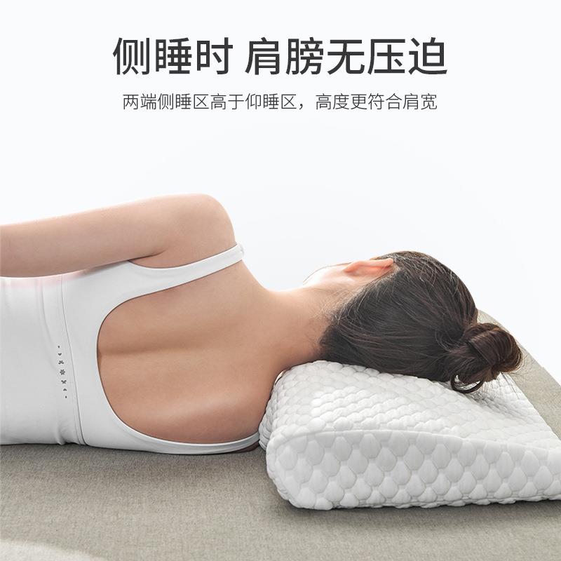 记忆棉枕头护颈枕单人睡眠保健枕颈椎枕慢回弹记忆棉磁石枕芯跨境