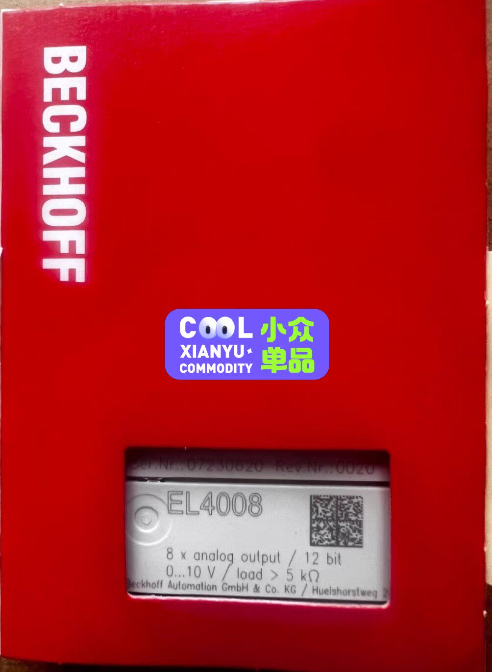 倍福，EL4008，全新