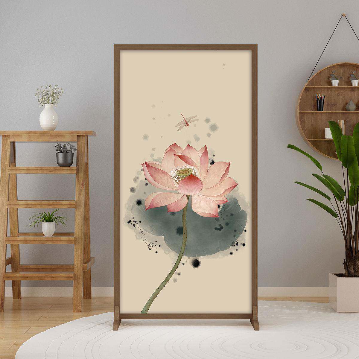 新中式屏风隔断客厅进门入户玄关家用茶室办公茶室酒店商务座屏