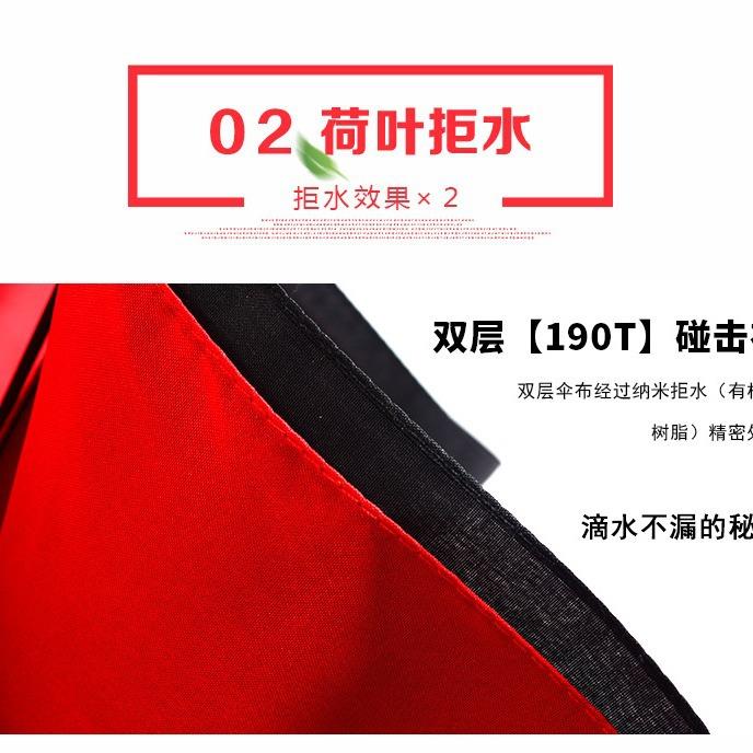 新款直销全自动三折叠晴雨伞 双层双色伞皮质手柄清新加大加男女