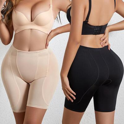 Women Waist Elastic Padded Shapewear Underwear Shorts Tummy