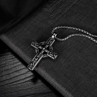jewelry retro niche design cross pendant hip-hop steet tita