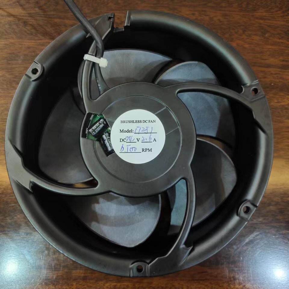 速大风量风扇风机17251，12V/24V/48V,铝合金外壳，FG+PWM