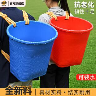 塑料背篓熟胶背兜牛筋筐编织双肩仿竹编大号背篼大人赶集买菜农用