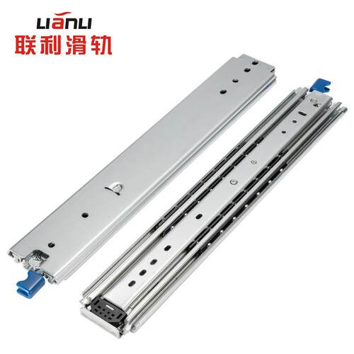 航空船工业三节承重滑轨ATM滑轨银行柜员机重型轨道76宽工业滑道