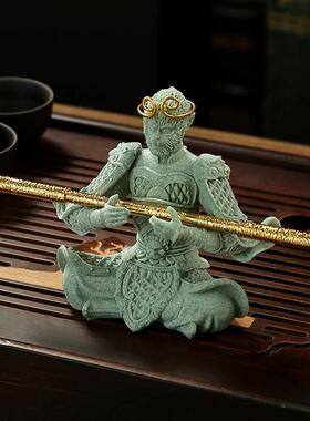 孙悟空孙悟空战神佛猴装饰桌面小茶宠物装饰假山盆景鱼缸景观美化