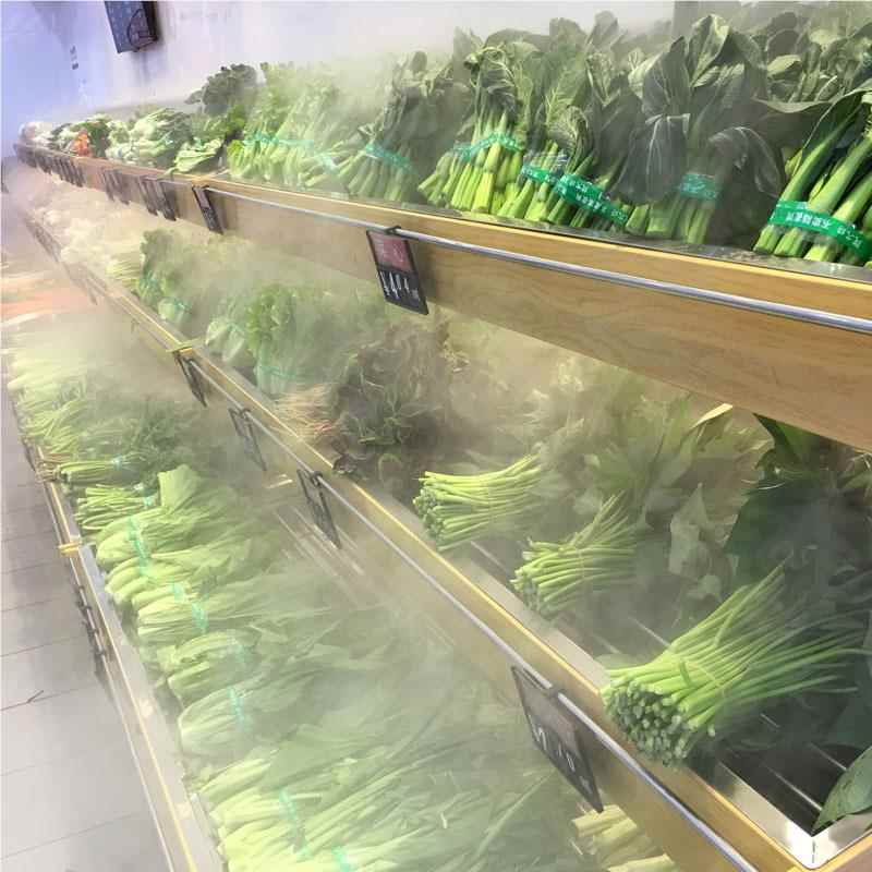 喷雾冒菜保鲜风器柜加湿备工设业加湿大雾量WYD幕超声波加湿机
