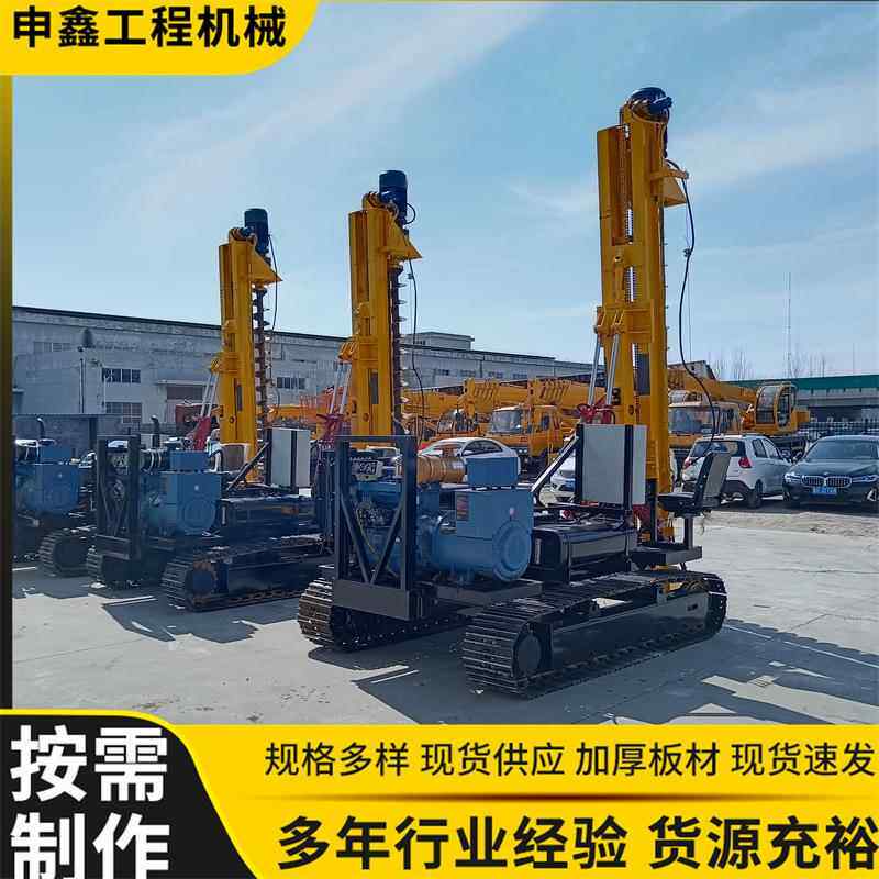沙机漠太光伏工打程桩阳ATE能履带底盘发电站打桩机多功能打桩机