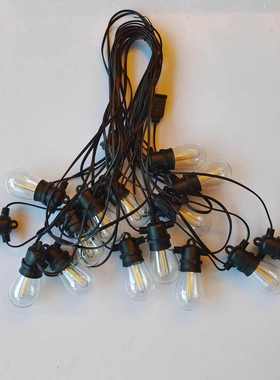 货源 S14 美规 欧规 英规  E12 E26 高压 低压供电LED 灯串