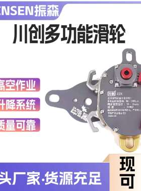 川创高空作业电升CCD/CCR多功能滑轮爬绳机下降器电升