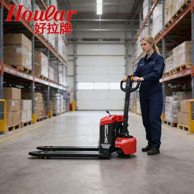 跨境HOULAR全电动搬运车2吨CBD20J小金刚拖板车地牛全自动托盘车