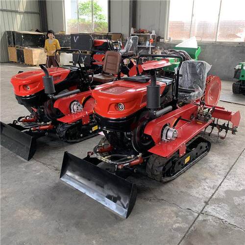 小型履带旋耕机辅具可选打开沟施碎草犁地起隆耕地机微耕机