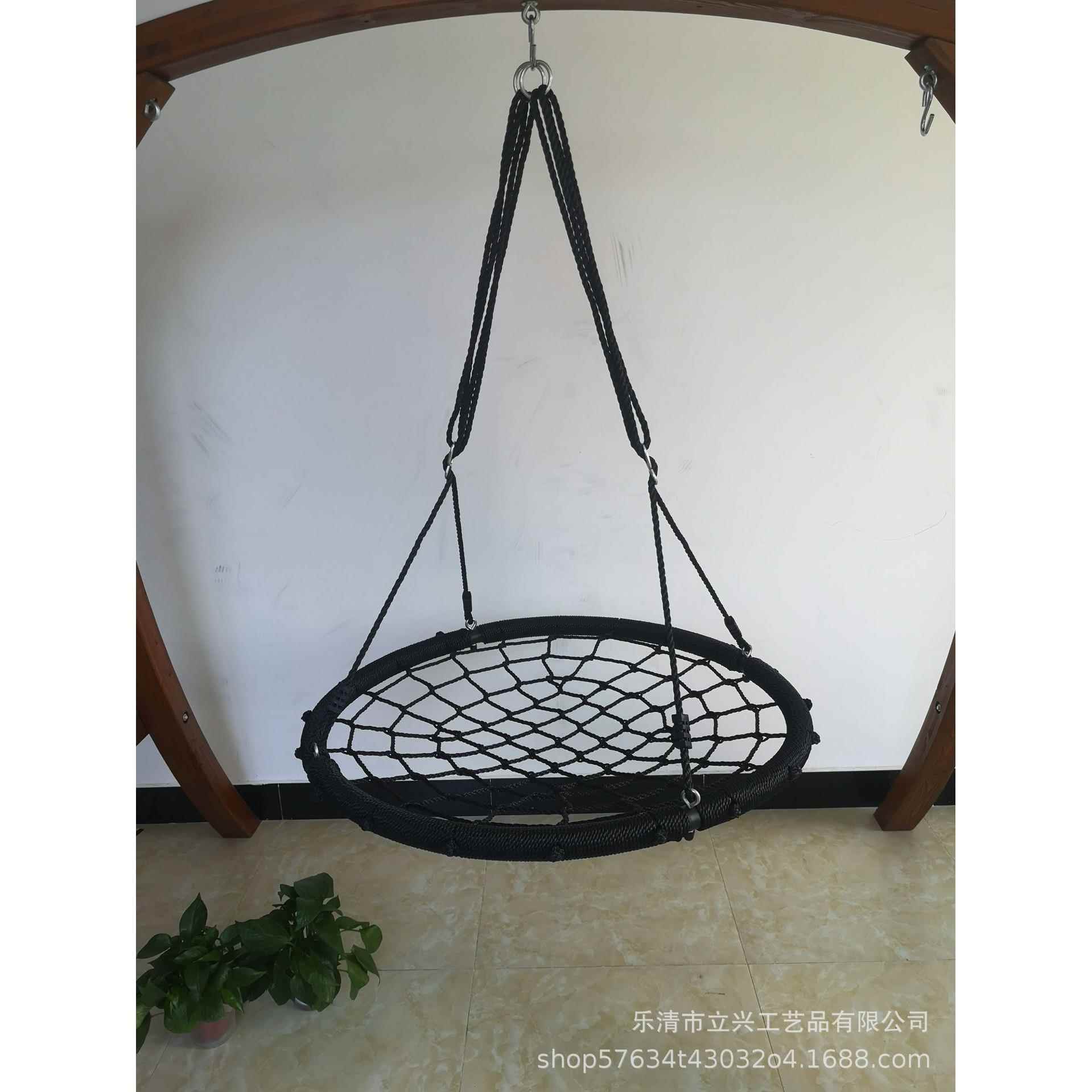 鸟巢秋千休闲室内户外吊篮蜘蛛网儿童吊绳秋千吊篮