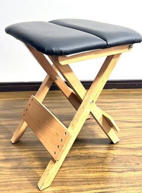 运动训练凳伽子实木简约瑜禅普提折叠凳垫拉上柔习婵脊练柱螺CY00