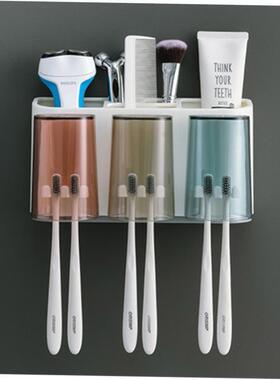 toothbrush tooth cup holder wall rack bathroom mount home
