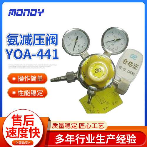 厂家液氨钢瓶专用减压阀不锈钢气体精密调压阀减压器氮气氢气
