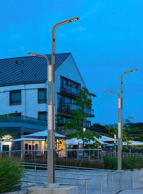 米工程8光户外 路灯一体化6亮道路路灯市电友超双臂米照明广东led