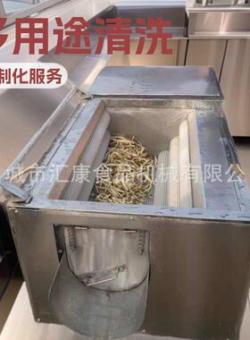 大枣软毛刷洗污机  海蛎子硬毛辊洗污加工设备 凹式土豆除皮机